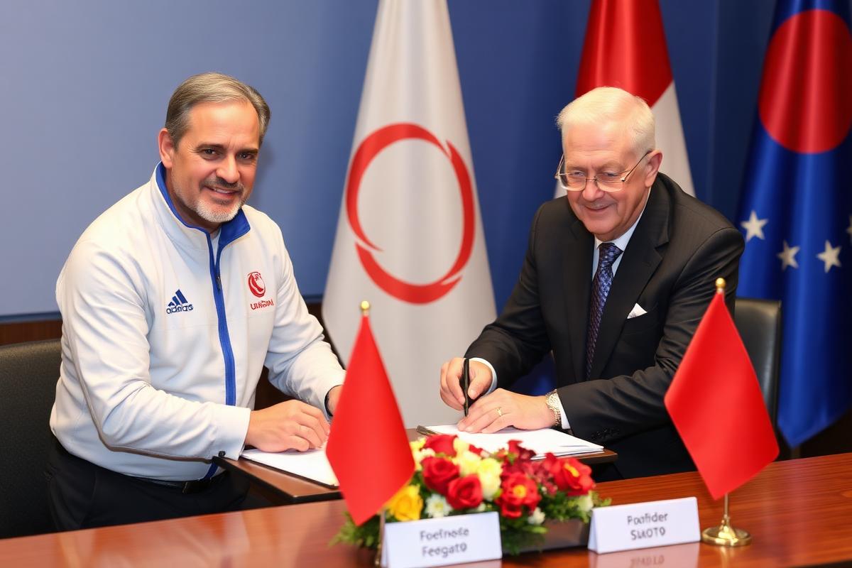 Federation signs development partnership